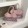Bolso de Hombro Único Color Block Retro de Nicho Bolso de Mano con Patchwork a Cuadros de Gran Capacidad Bolso Tote Retro Versátil de Lujo Ligero