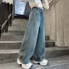Pantalones de Niña Otoño/Invierno 2026 Elegantes Ropa de Otoño para Niños Jeans Jeans Bordados con Número en Bolsillo Trasero para Niña Pequeña