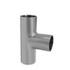 Tee Estándar ASME BPE Acero Inoxidable Tee Limpia Soldadura Pulido Interior y Exterior Largo Tee de Diámetro Igual