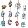 Decorações de Gnomos de Natal de Madeira com 12 Peças para a Fronteira Temporada de Festas Natal Presente Perfeito Pingentes de Decoração de Gnomo