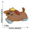 Dibujo Animado Autoadhesivo Mini Lindo Perrito DIY Accesorios de Ropa Decoración Funda de Teléfono Taza de Agua Parche Parche de Tela Bordado