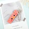 Regla de Palma de Lápiz Creativa Caricatura Mini Regla Portátil Colgante de Mochila Regla de Medición Papelería para Estudiantes Pequeño Regalo