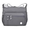 Bolso cruzado informal de nailon con lentejuelas, impermeable, ligero y con cremallera, de gran capacidad, para viajes, para mujer