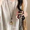 Collar Colgante Oval Irregular Estilo Coreano Ins Cadena para Suéter Estilo Vacaciones Retro Collar de Lujo Ligero con Sensación de Alta Gama