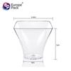 Processamento Personalizado Oem Copo em Formato de Trompete Ps Plástico Rígido Transparente Espessado Capacidade 2oz Copo para Mousse Copo Plástico Copo para Sobremesa