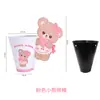 Ramo de castañas de oso de dibujos animados, caja de regalo temática de helados, materiales para manualidades DIY, venta al por mayor para floristas y arreglos florales