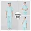 Uniforme de Enfermera Hospital Salón de Belleza Conjunto de Uniforme de Trabajo Opciones de Manga Larga y Corta Opciones Multicolor Uniforme de Enfermera con Parte Superior e Inferior