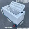 Tanque de Cría Engrosado Caja de Transporte de Peces Horizontal Rectangular para Maletero Caja de Peces de Plástico Pesca Tapa abatible