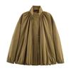 Exportación Transfronteriza Ropa de Mujer Otoño 2025 Nuevo Estilo Europeo y Americano Holgada Cuello Alto Chaqueta Bomber 3305240
