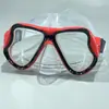 Óculos de Mergulho com Armação Grande Snorkel Lente para Miopia Máscara de Mergulho Silicone Líquido Pvc Óculos de Mergulho Vidro Temperado