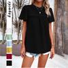 Kaikuo ropa de mujer transfronteriza estación independiente Wildberries primavera y verano 2024 comercio exterior casual top de manga corta de color liso