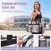 Bolsa Transparente de PVC 12x6x12 Puede Entrar a la Revisión de Seguridad del Estadio Bolso de Mano Impermeable Transfronterizo Gran Capacidad