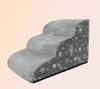 Escaleras para Mascotas Transfronterizas Sofá Cama para Perro Pequeño Escalones Antideslizantes para Mascotas Escalera para Perro Escalera de Esponja Desmontable y Lavable