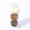 Grampo de cabelo camélia marrom-leite médio 4,5 cm Clipe de aperto fosco transfronteiriço europeu e americano Prendedor de tubarão para meio rabo de cavalo