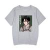 Ataque Transfronteiriço ATTACK ON TITAN Gigante de Ataque Casal Algodão Puro Manga Curta Animação Casual Homens e Mulheres Verão