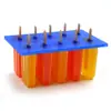 2345678910-agujeros de silicona de diez agujeros molde para paletas de helado helado