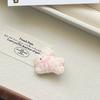 Lindo pasador de pelo de conejo corriendo rosa, pasador lateral dulce para flequillo de chica ins, estilo japonés, pasador para mujer que combina con todo