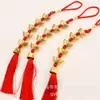 Mascarilla Facial de Cristal Nudo Chino Flor de Ópera de Pekín de un Lado Nudo Propicio para Extranjeros Regalos de Ultramar Bonsái Étnico Decoración