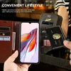 Capa para Celular Redmi Note14/Note13/14C Padrão Cavalo Maluco Flip Cover com Porta-Cartões e Suporte Capa Protetora