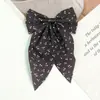 Cinta de Lunares Florales Frescos Estampada en Blanco y Negro Lazo Cola de Golondrina Accesorios para el Cabello Hechos a Mano DIY Ropa Zapatos Sombreros Bolsos Accesorios