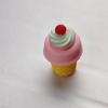 Cono de Helado Juguete de Comida Accesorios Pegamento de Crema Funda para Teléfono Móvil Bolsa de Material Llavero Casa de Muñecas en Miniatura DIY Adornos