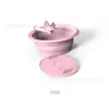 Cuenco Transfronterizo para Rostro con Hielo, Cuenco Plegable de Silicona Transpirable para Baño de Hielo Facial