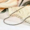 Collar de Clavícula Estrellado de Acero de Titanio Cadena de Flor Vegetal Brillante Diseño Nicho para Mujer Collar de Cadena para Clavícula Femenina