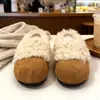 Zapatos Birkenstock Peludos Estilo Retro 2026 para Mujer, para Exteriores de Invierno, sin Cordones, Forro de Felpa, Cálidos, Mocasines Perezosos sin Cordones con Punta Cerrada, Zapatos para Mujer