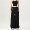 JIAMU Base Original Bull Jeans Baggy Resistentes al Desgaste para Hombre y Mujer Sueltos Rectos Pierna Ancha Casual Neutros