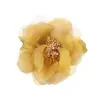 Estilo Coreano Tela Estilo Chanel Broche Corsage Moda Tocado Flor Pinza de Pelo Doble Flor de Peonía Accesorios para Sombrero de Paja