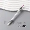 Full Beauty Transfronterizo Nuevo Modelo Pluma para Uñas Doble Punta Presionable Angular Cuarzo Silicona Herramienta de Pulido de Uñas