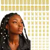 120 Piezas de Anillos para Cabello de Dreadlock Huecos Exclusivamente para Ventas Transfronterizas en Amazon, Shein, Temu y Shein Gestionado Completamente, Modelos Populares en Europa y América