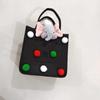 Bolsas de Feltro para Lembrancinhas de Mês do Bebê, Banquete dos Cem Dias, Lembrancinha de Primeiro Aniversário, Bolsas Adesivas para Doces de Casamento, Sacolas de Presente, Feitas à Mão
