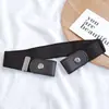 Cinto Preguiçoso para Mulheres: Ferramenta de Apertar Cintura, Cinto Feminino para Ajustar o Tamanho da Cintura de Jeans, Fivela de Ajuste Elástica