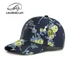 Sombreros de Mujer Transfronterizos para Otoño e Invierno, Nueva Gorra de Béisbol Bordada Floral, Gorra Estilo Étnico de Visera Dura, Casual y Versátil