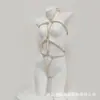 Conjunto de Roupa Íntima Bondage Sm Sedutora Vermelha com Corda de Tentação Qqny Roupa de Rede de Tentação Uniforme para Mulheres 2792