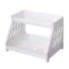 Prateleira de Armazenamento para Mesa Desenho de Patinha de Gato Prateleira de Armazenamento Prateleira Organizadora de Cosméticos e Joias de Duas Camadas Prateleira para Banheiro Cozinha