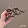 Pinza para el pelo grande y moderna para mujer, elegante y sofisticada, pinza para el pelo exquisita, pinza de tiburón simple para primavera-verano
