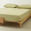 Conjunto de Lençol de Cama de Algodão Puro de Fibra Longa de Alta Qualidade com Elástico, Cobertor de Cama Escovado 100% Algodão, Lençol de Cama Tatami, Novo Modelo 2026, Conjunto de Três Peças