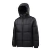Chaqueta Acolchada Cálida de Invierno con Capucha Chaqueta de Plumas Estilo Nuevo 2026 Abrigo Espeso de Plumas de Pato Blanco Moda Casual Británica para Hombre