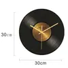 Relógio de parede de vinil CD record para vendas diretas transfronteiriças para sala de estar em casa, relógio de parede decorativo criativo, relógio de vidro temperado