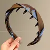 Faixa de cabelo xadrez de cetim para mulheres, faixa de cabelo antiderrapante para outono e inverno, uso diário, faixa de cabelo para lavar o rosto, acessório de cabelo de coroa alta
