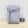 26 Novos Modelos de Bolsa de Peito Quadrada com Fecho de Metal em Couro Bovino de Primeira Camada Togo, Bolsa de Cintura Unissex em Couro Genuíno, Bolsa Transversal de Ombro, Mochila da Moda