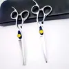 Tijeras de Peluquería Estilo Tubo de 6.0 pulgadas, Tijeras Planas, Tijeras Entresacadoras, Tijeras para Cortar el Cabello, Tijeras para el Hogar, Multifuncionales