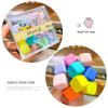 Conjunto de laços de cabelo infantis fofos com desenho animado, elástico alto, corda para bebê, cores doces, amor, estrelas, não machucam, acessórios para cabelo