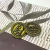 Novo Botão de Liga de Metal Vintage Padrão de Elefante Botão Redondo Jaqueta de Terno Casaco Suéter Fivela Decorativa Costurada à Mão
