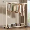 Perchero de Pie Sencillo para Uso Doméstico, Tendedero para Balcón Interior, Perchero para Ropa para Dormitorio y Residencia Estudiantil, Perchero Ahorrador de Espacio
