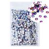 Venta al por mayor de brocas de fondo plano para cristal, brocas de cristal con base plateada, brocas redondas para uñas, accesorios para manualidades de uñas