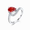 Anillo colgante de plata esterlina 925 de alta calidad con corte llama Flor de Hielo de 1.5 quilates, tesoro de color de alta calidad 6*9, anillo de diamante de alto carbono