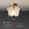 Candelabro de cristal de lujo ligero estilo francés para sala de estar, romántico estilo corte, color crema, estilo INS para dormitorio acogedor, comedor, candelabro con protección para los ojos